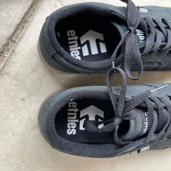 ETNIES Men Barge LS shoes size 9 Black - Picture 2 of 4